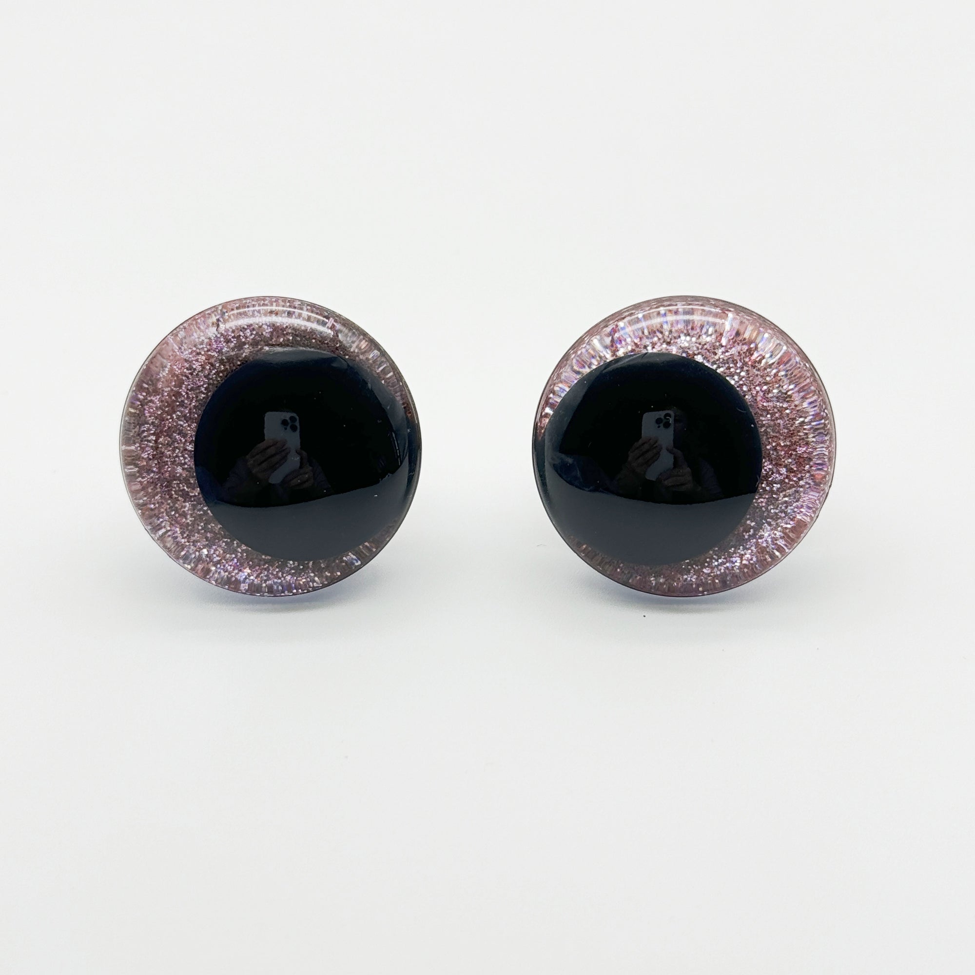 12mm-35mm wholesale Moon Safety Eyes for Crocheting with Washers Clear Safety Eyes for Amigurumi 3D offcenter pupil Moon Crochet Eyes Doll Eyes for Animals Teddy Bear Crochet Toy