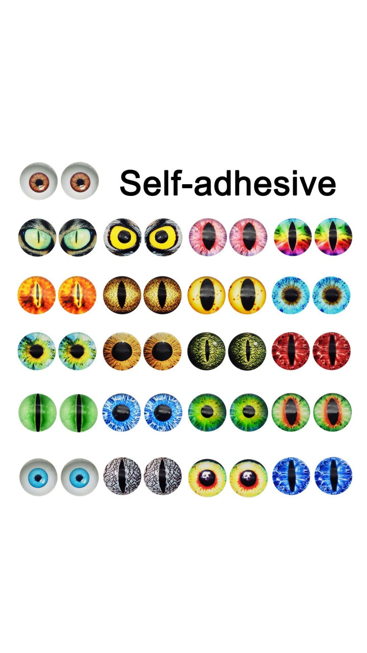 GLUE EYE with SELF ADHESIVE STICKERS – Eco-Friendly, Burr-Free, Custom Sizes & Designs