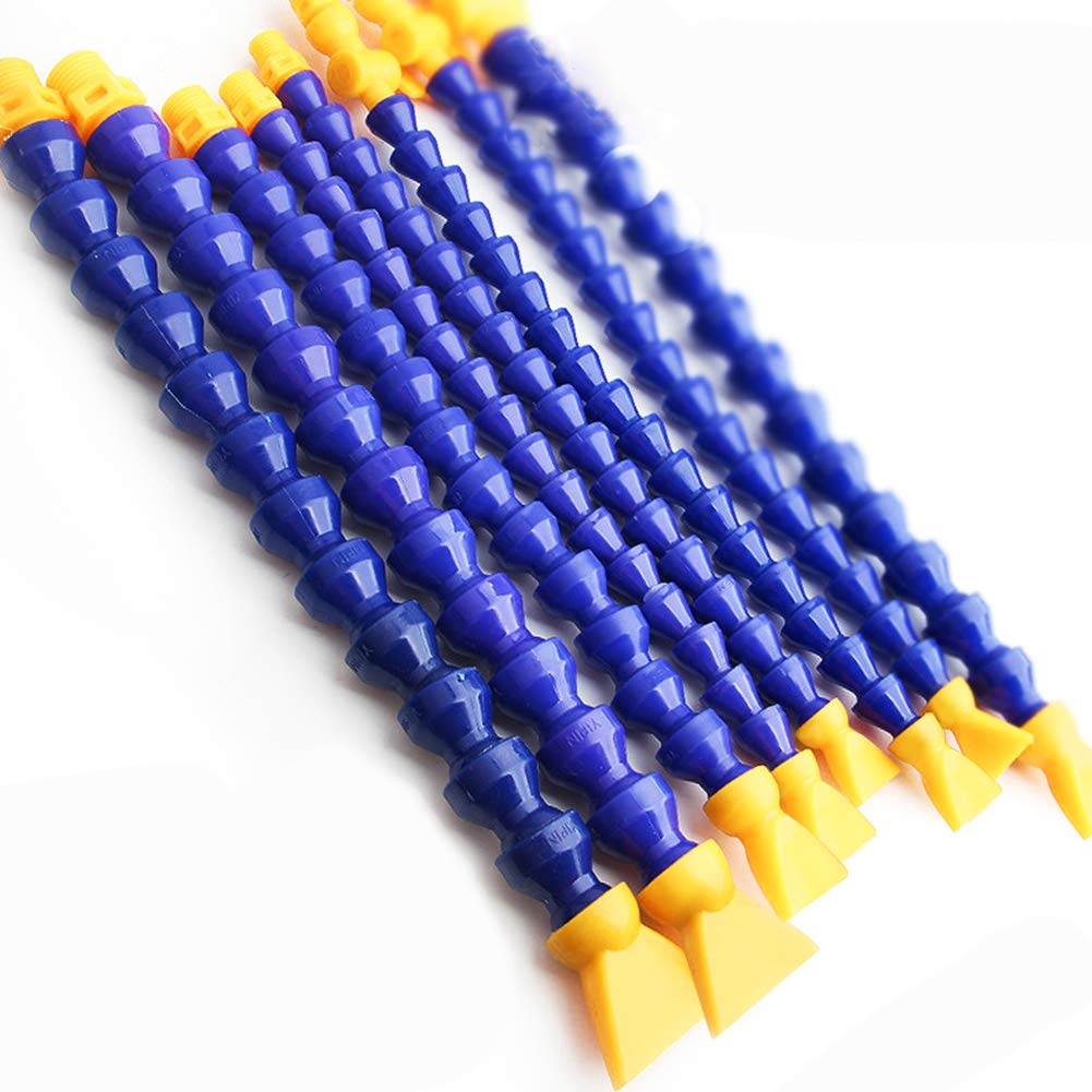 Flexible Water Oil Coolant Pipe Hose Plastic Adjustable Flat Nozzle Cooling Pipe Hose with Switch for Lathe CNC Water Cooling System