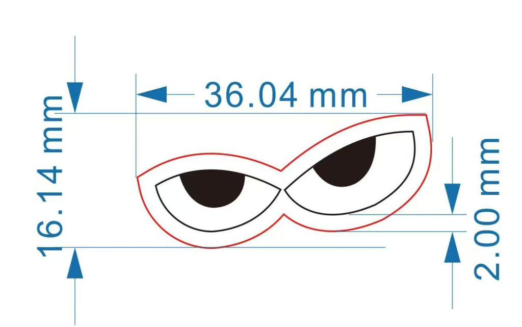 DOUBLE WIGGLE EYES – Eco-Friendly, Burr-Free, Custom Sizes & Designs