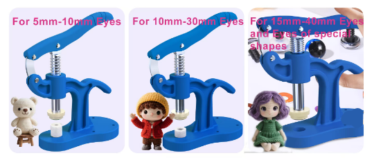 Safety Eye DIY Assembly Machine | Plastic Eye Fastening Tool | For Amigurumi & Plush Toys