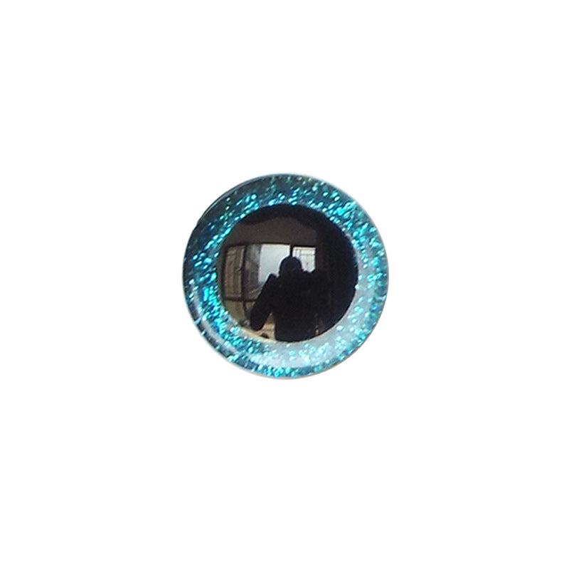 Eco-Friendly 3D Sparkle Eyes - Custom Colors (9-35mm) Glitter Safety Eyes Amigurumi