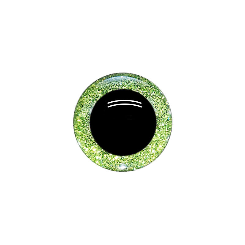 Eco-Friendly 3D Sparkle Eyes - Custom Colors (9-35mm) Glitter Safety Eyes Amigurumi
