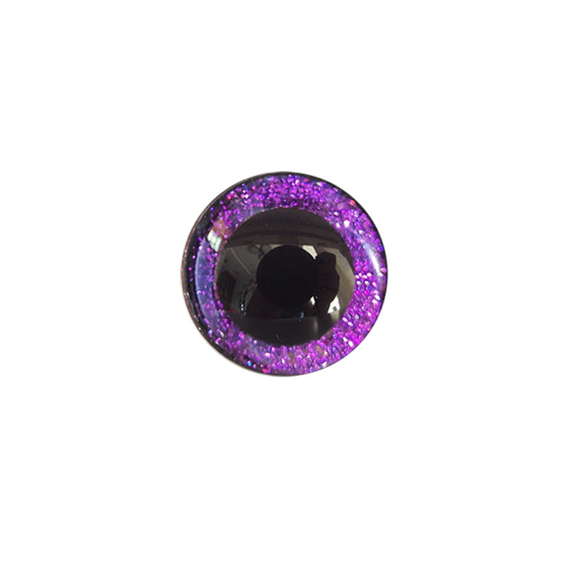 Eco-Friendly 3D Sparkle Eyes - Custom Colors (9-35mm) Glitter Safety Eyes Amigurumi