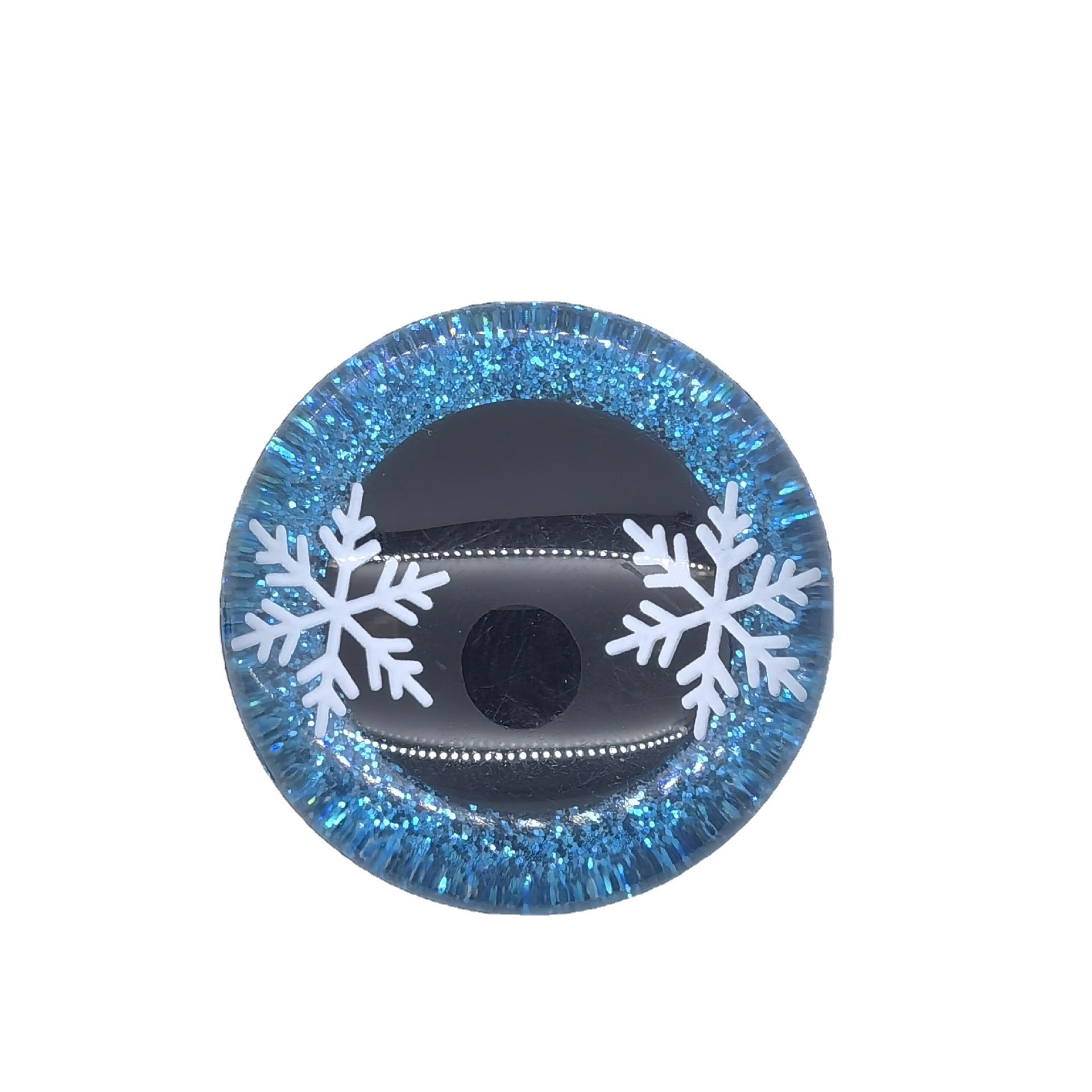 3D SAFETY EYE WITH SNOW – Eco-Friendly, Burr-Free, Custom Moldable Safety Eyes | EN71/REACH/RoHS Certified