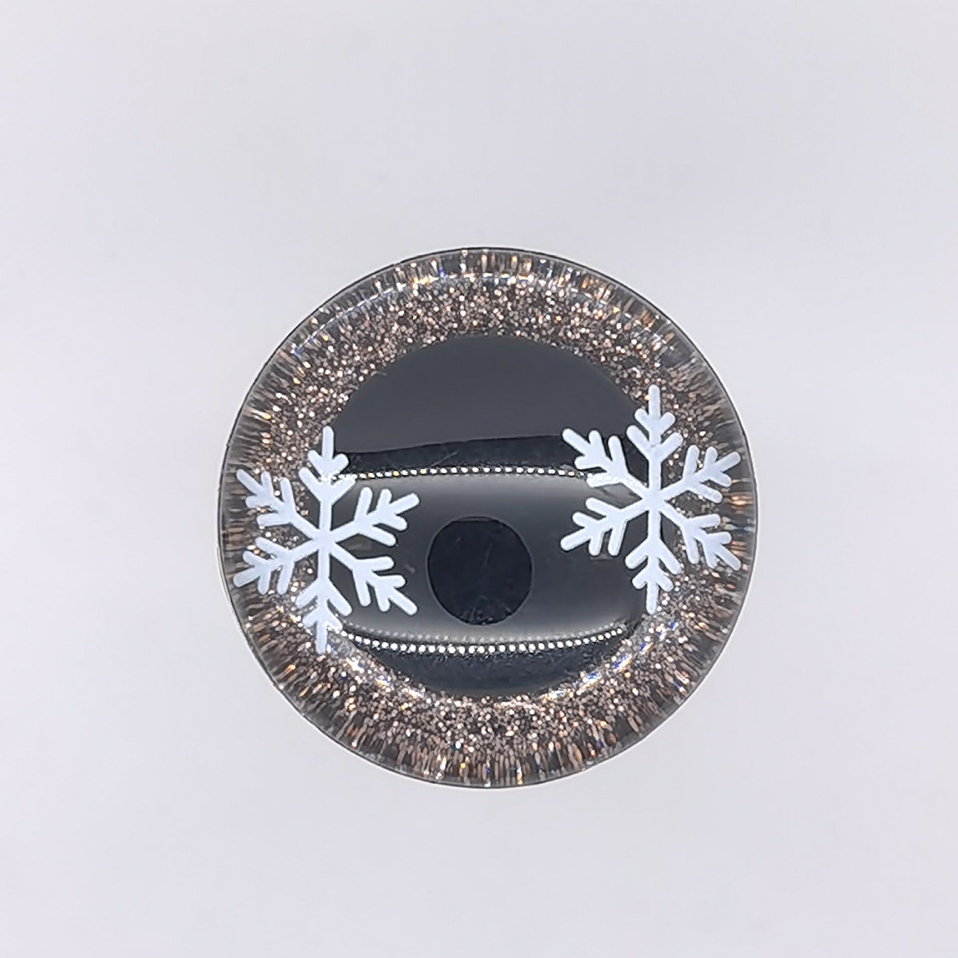 3D SAFETY EYE WITH SNOW – Eco-Friendly, Burr-Free, Custom Moldable Safety Eyes | EN71/REACH/RoHS Certified