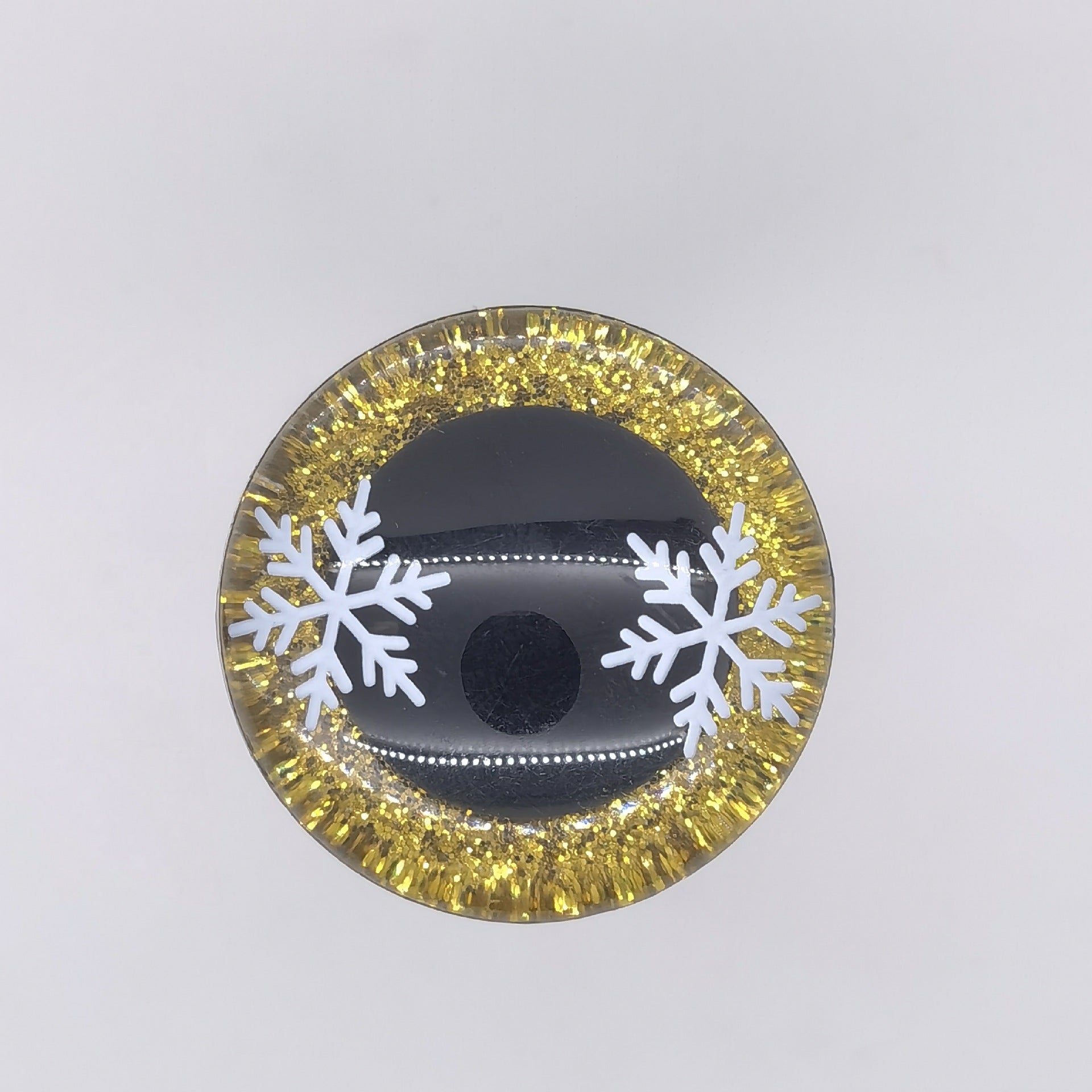 3D SAFETY EYE WITH SNOW – Eco-Friendly, Burr-Free, Custom Moldable Safety Eyes | EN71/REACH/RoHS Certified