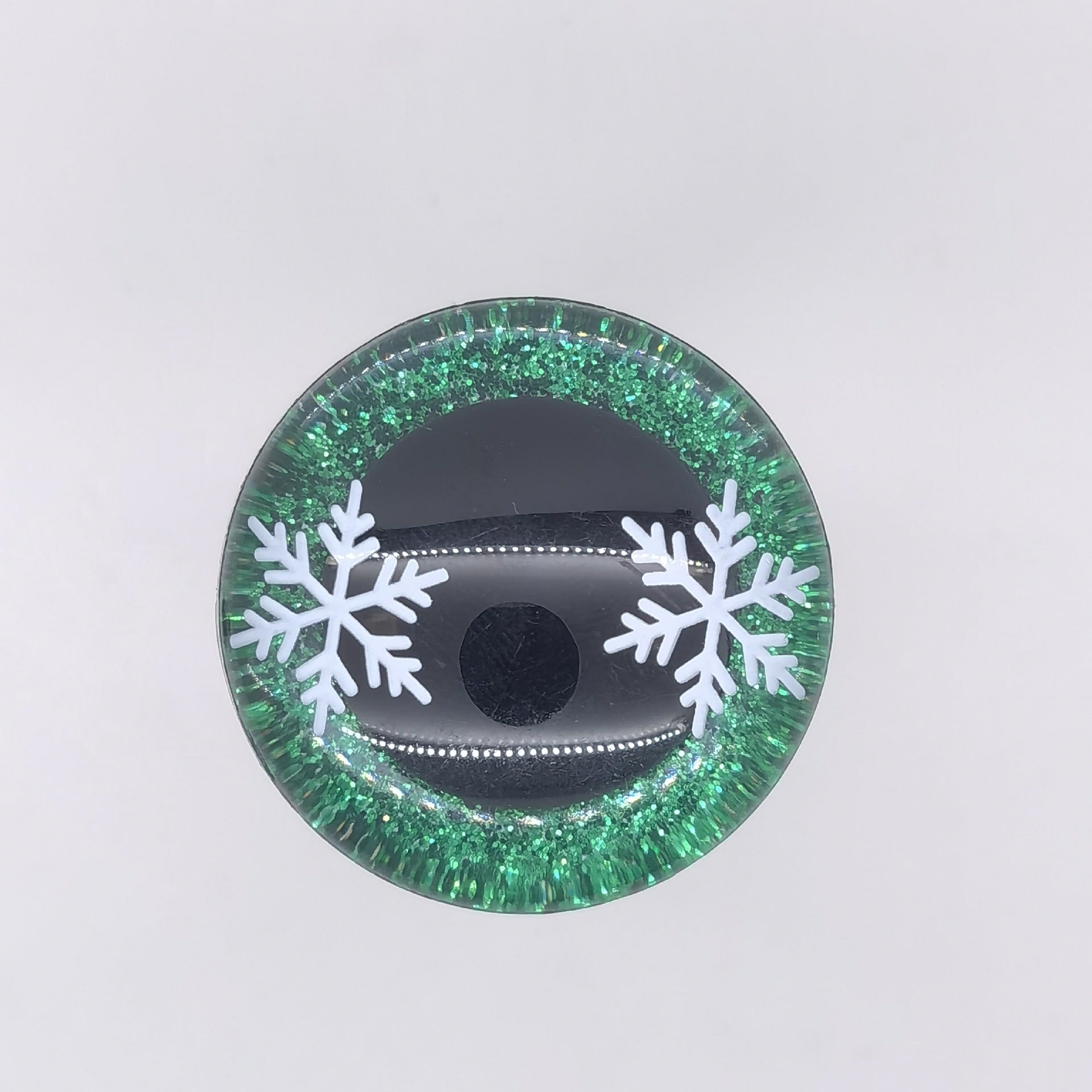 3D SAFETY EYE WITH SNOW – Eco-Friendly, Burr-Free, Custom Moldable Safety Eyes | EN71/REACH/RoHS Certified