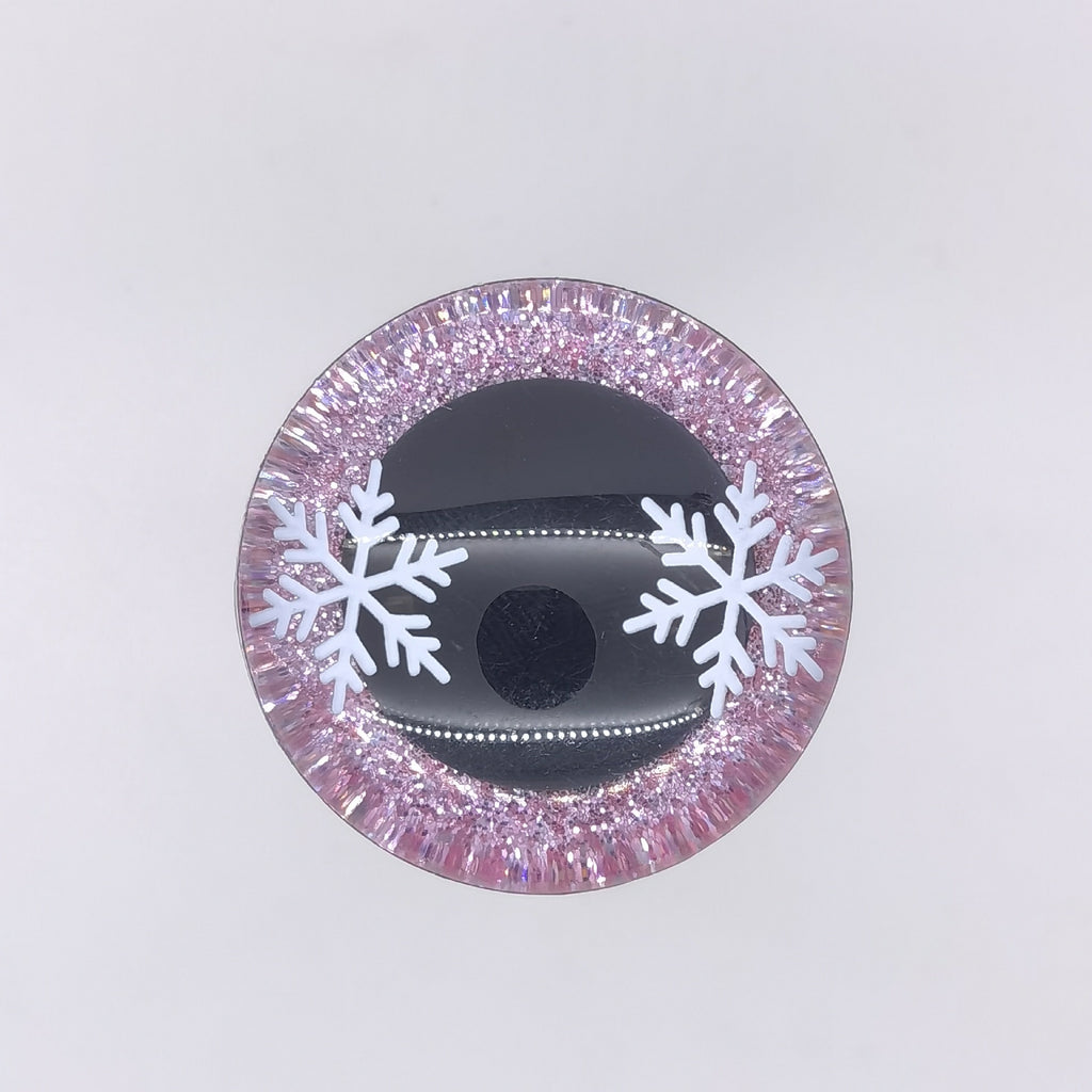 3D SAFETY EYE WITH SNOW – Eco-Friendly, Burr-Free, Custom Moldable Safety Eyes | EN71/REACH/RoHS Certified