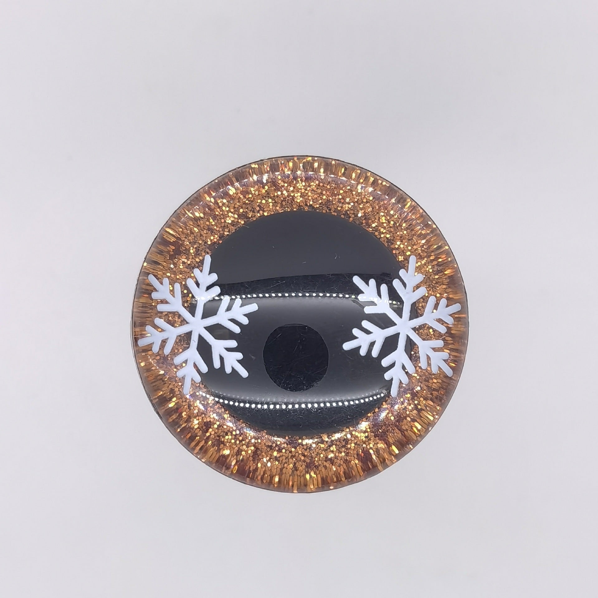 3D SAFETY EYE WITH SNOW – Eco-Friendly, Burr-Free, Custom Moldable Safety Eyes | EN71/REACH/RoHS Certified