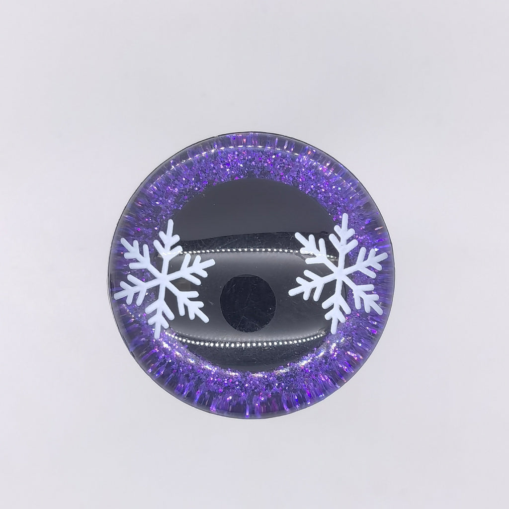 3D SAFETY EYE WITH SNOW – Eco-Friendly, Burr-Free, Custom Moldable Safety Eyes | EN71/REACH/RoHS Certified