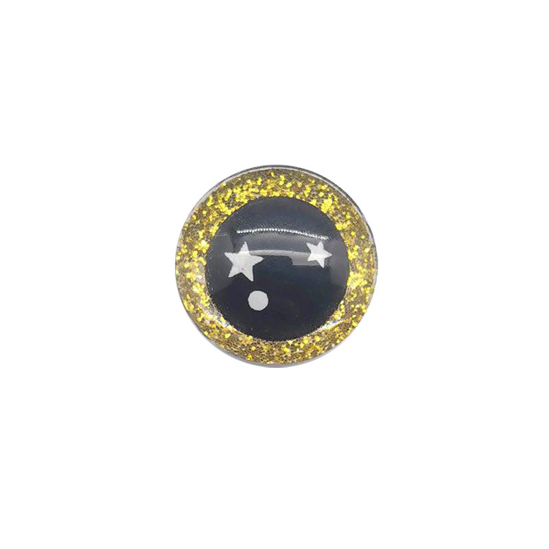 3D SAFETY EYE WITH STAR – Eco-Friendly, Burr-Free, Custom Moldable Safety Eyes | EN71/REACH/RoHS Certified