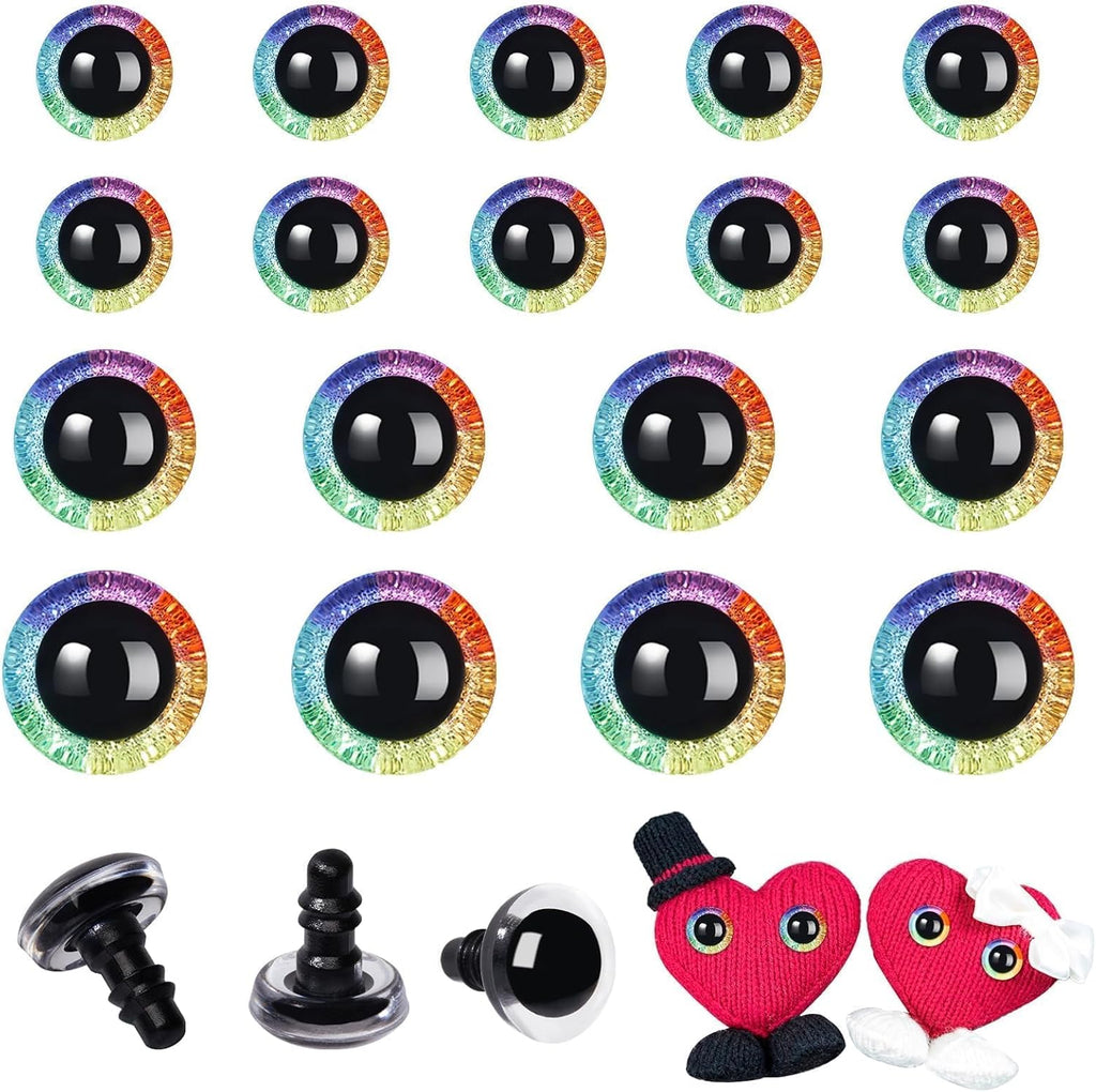 RAINBOW 3D SPARKLE EYES – Eco-Friendly, Burr-Free, Custom Mold Designs