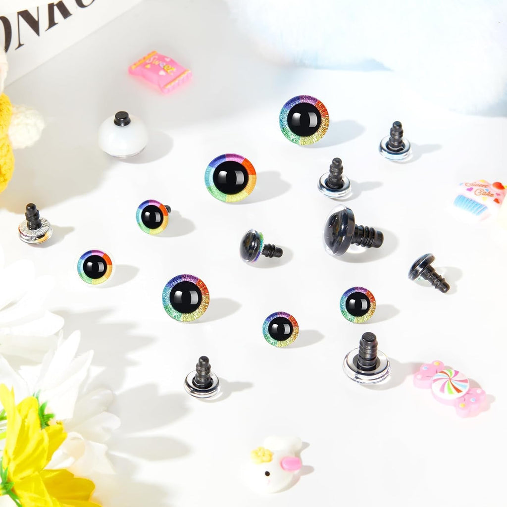 RAINBOW 3D SPARKLE EYES – Eco-Friendly, Burr-Free, Custom Mold Designs