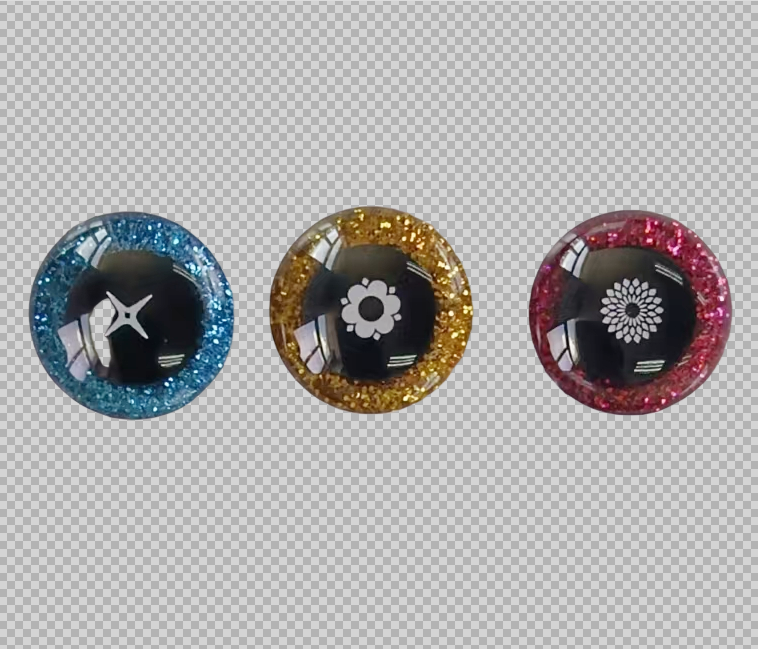 Print 3D Sparkle Doll Eyes - Custom Designs, Eco-Friendly & High Transparency