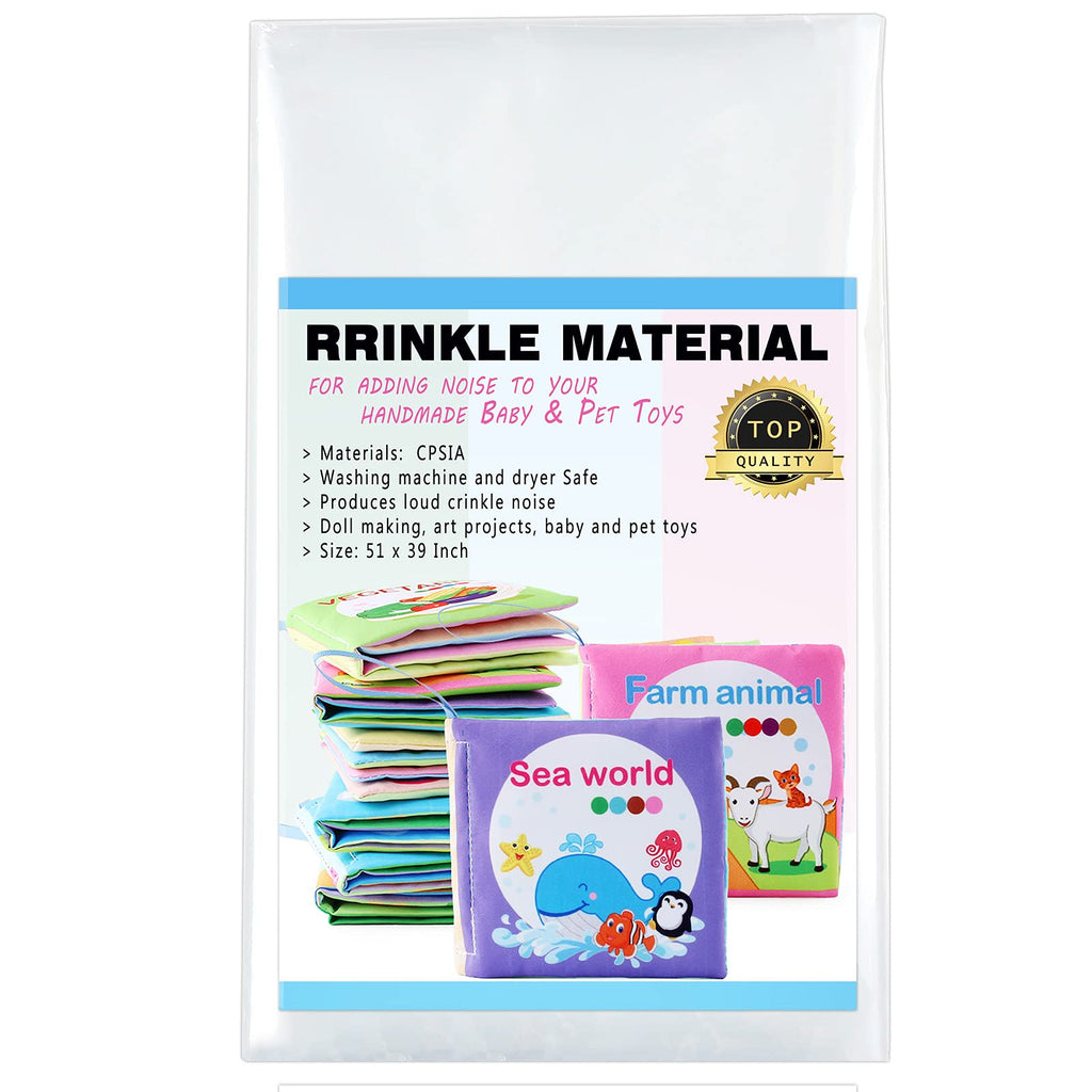 CRINKLE PAPER Rattle Cellophane for Baby Toy & Pet Toys – Eco-Friendly, No Burrs, Custom Sizes & Designs