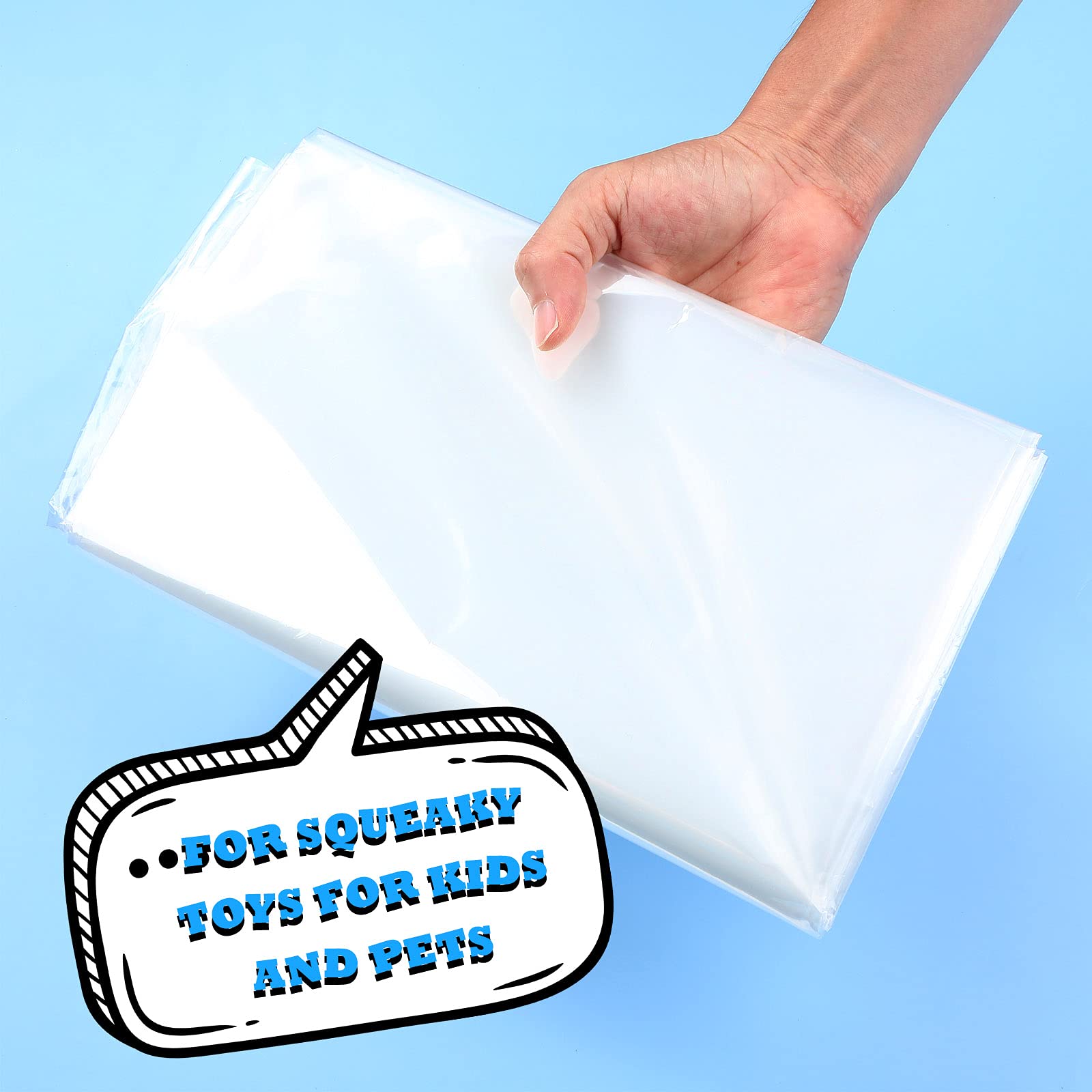 CRINKLE PAPER Rattle Cellophane for Baby Toy & Pet Toys – Eco-Friendly, No Burrs, Custom Sizes & Designs