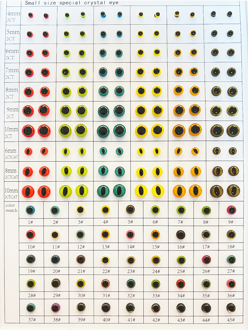 Tiny Doll Eyes Small Size Special Safety Eyes  - Patented & Eco-Friendly 4-10mm