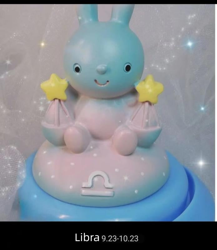 Stellar Harmony: 12 Zodiac Signs Musical Jewelry Box with Rotating Figurines