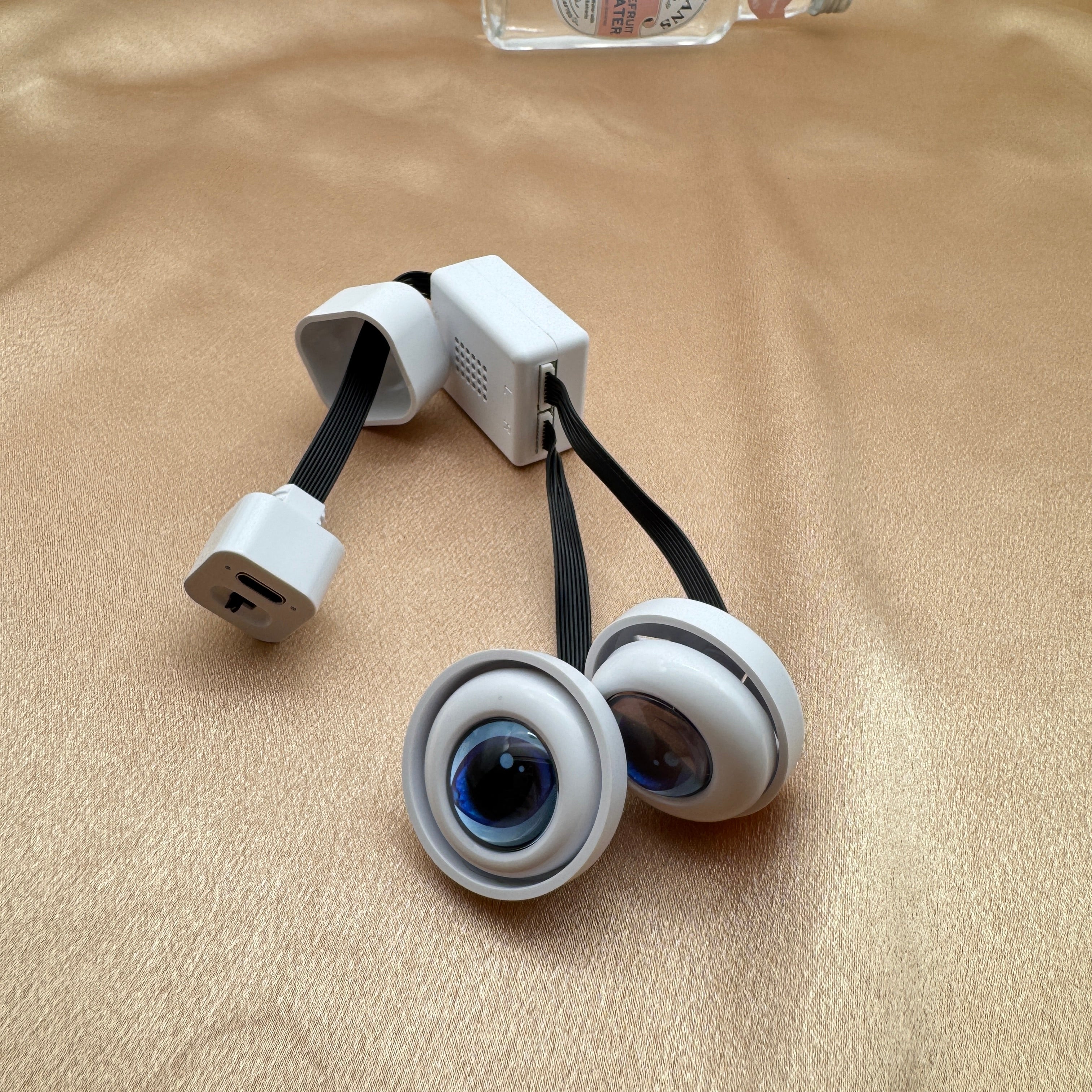 Mutli Language Customizable Talk Rechargable Moving AI Toy Eye for Plush Stuffed Toy Type-C Recharge On-Off Switch