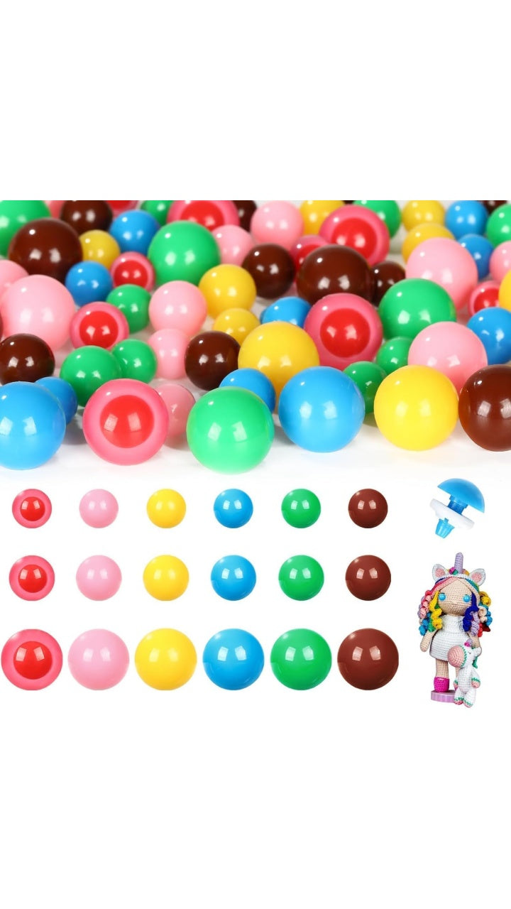 COLORFUL BEAN SAFETY EYES – Eco-Friendly, Burr-Free, Custom Molded Safety Eyes (EN71/REACH/RoHS Certified)