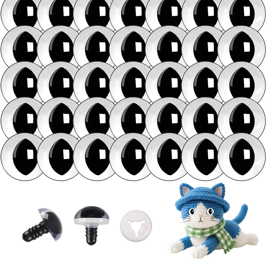 Clear Safety Cat Eyes Doll Eyes – High Transparency, Eco-Friendly, Burr-Free, Custom Molded Sizes & Designs