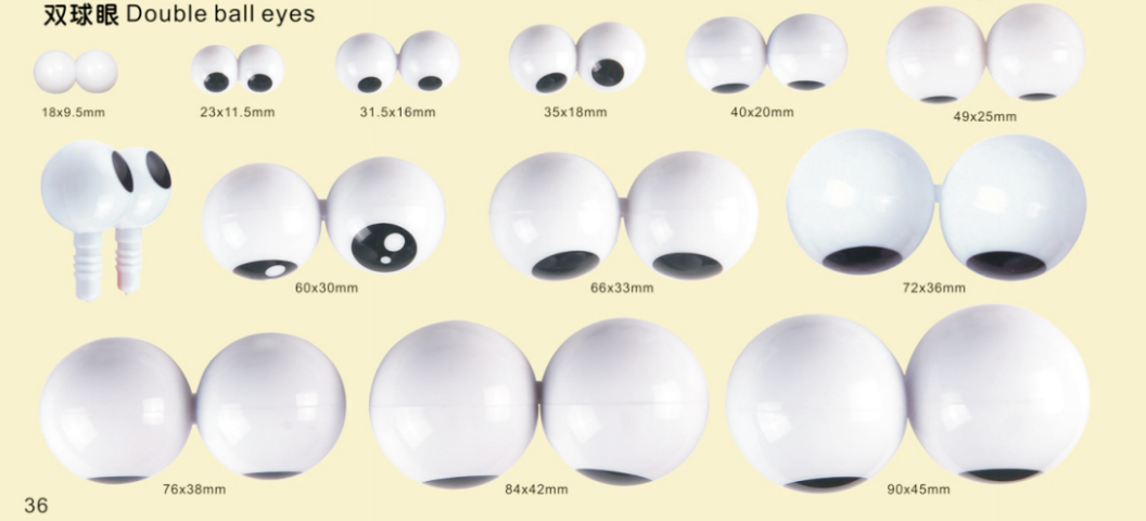 Eco-Friendly, High-Quality Toy DOUBLE BALL EYES - Custom Designs