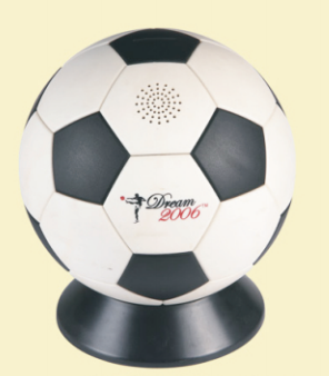 FOOTBALL PIGGY BANK with MUSIC – Eco-Friendly, Smooth Edge, Custom Molding