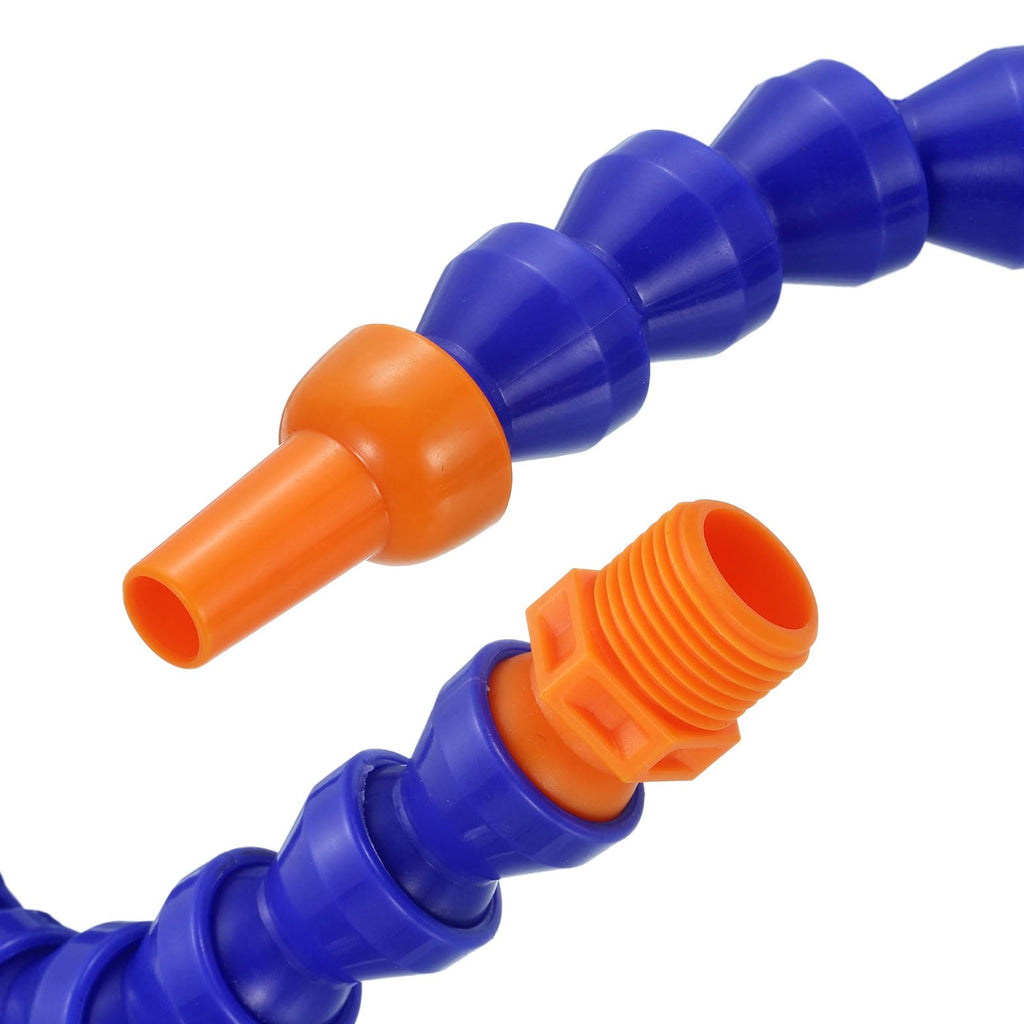 Flexible Water Oil Coolant Pipe Hose Plastic Adjustable Flat Nozzle Cooling Pipe Hose with Switch for Lathe CNC Water Cooling System