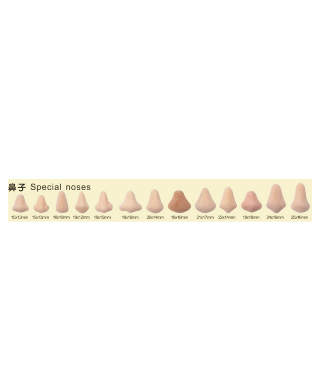 FLOCKING TOY HUMAN NOSES – Eco-Friendly, Burr-Free, Custom Moldable | EN71/REACH/RoHS Certified