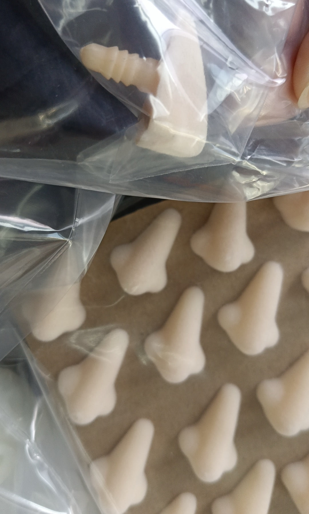FLOCKING TOY HUMAN NOSES – Eco-Friendly, Burr-Free, Custom Moldable | EN71/REACH/RoHS Certified