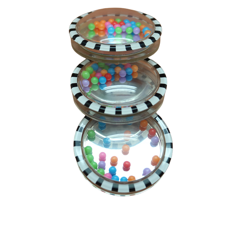 ROUND MIRROR RATTLE – Eco-Friendly Baby Toy Baby Rattle | Smooth Edges | Custom Sizes & Designs | EN71/REACH/RoHS Certified