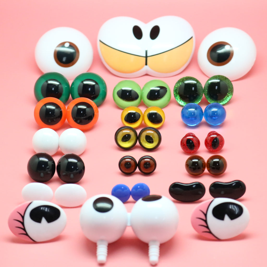 Clear 2CY Safety Eyes Crystal Eyes – High Transparency Doll Eyes for Toys | Eco-Friendly 5-50mm