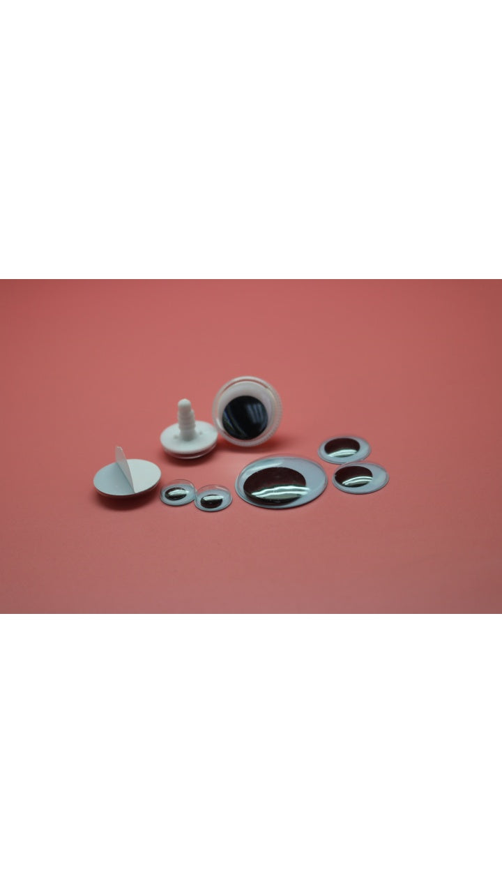 Googly Eyes Wiggle Eyes Moving Eyes - Customizable Colors (3-76mm)