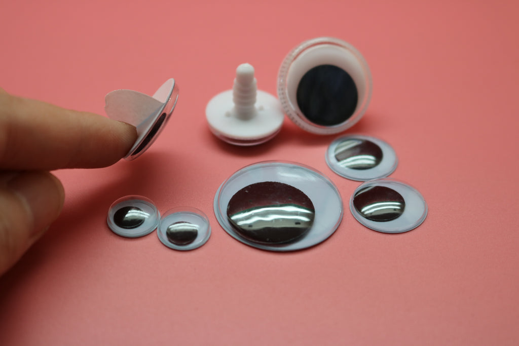 Googly Eyes Wiggle Eyes Moving Eyes - Customizable Colors (3-76mm)