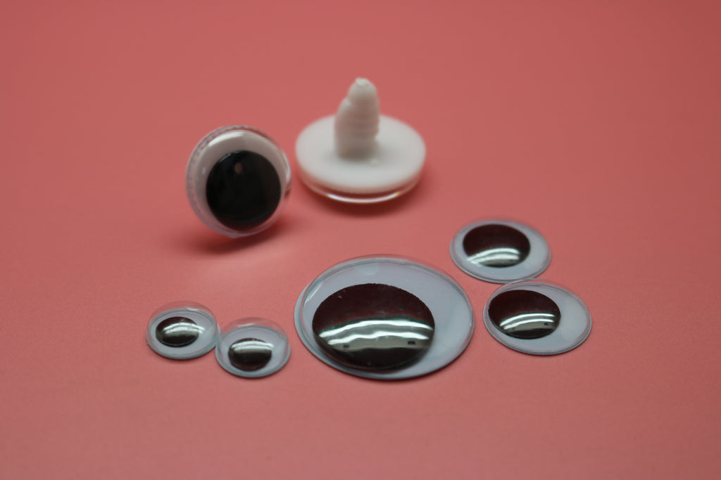 Googly Eyes Wiggle Eyes Moving Eyes - Customizable Colors (3-76mm)