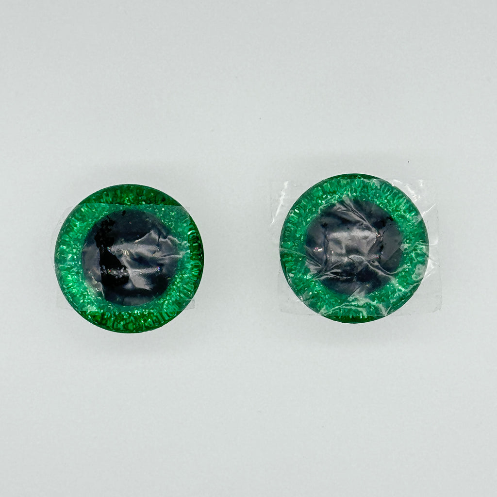 Eco-Friendly 3D Sparkle Eyes - Custom Colors (9-35mm) Glitter Safety Eyes Amigurumi