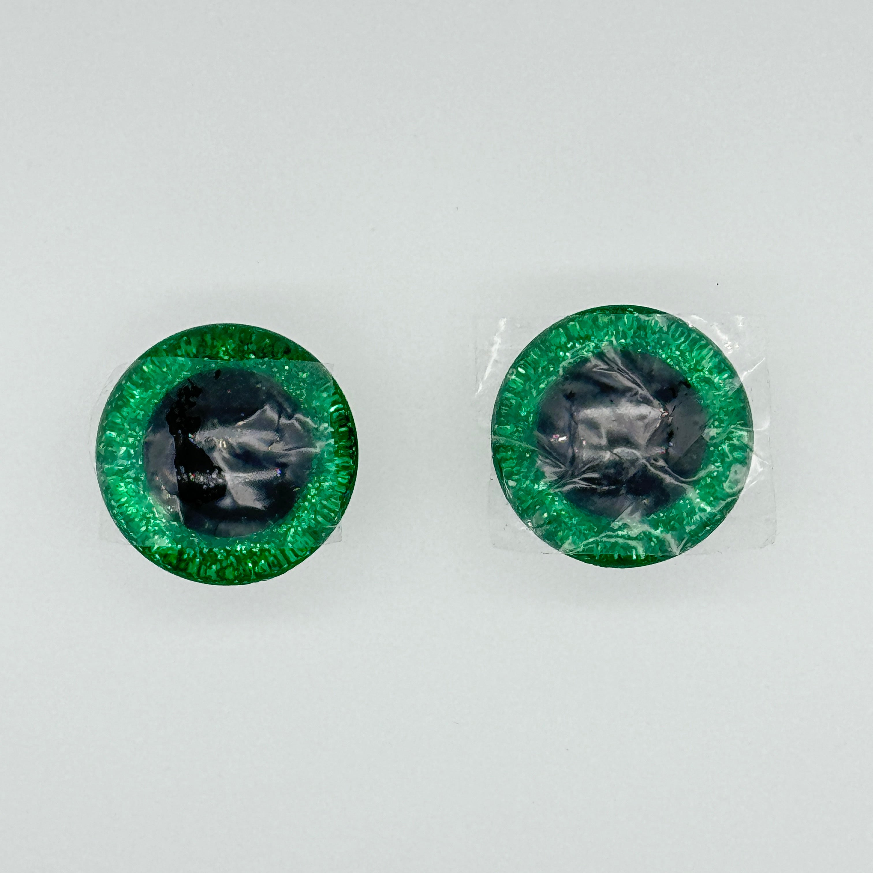 Eco-Friendly 3D Sparkle Eyes - Custom Colors (9-35mm) Glitter Safety Eyes Amigurumi