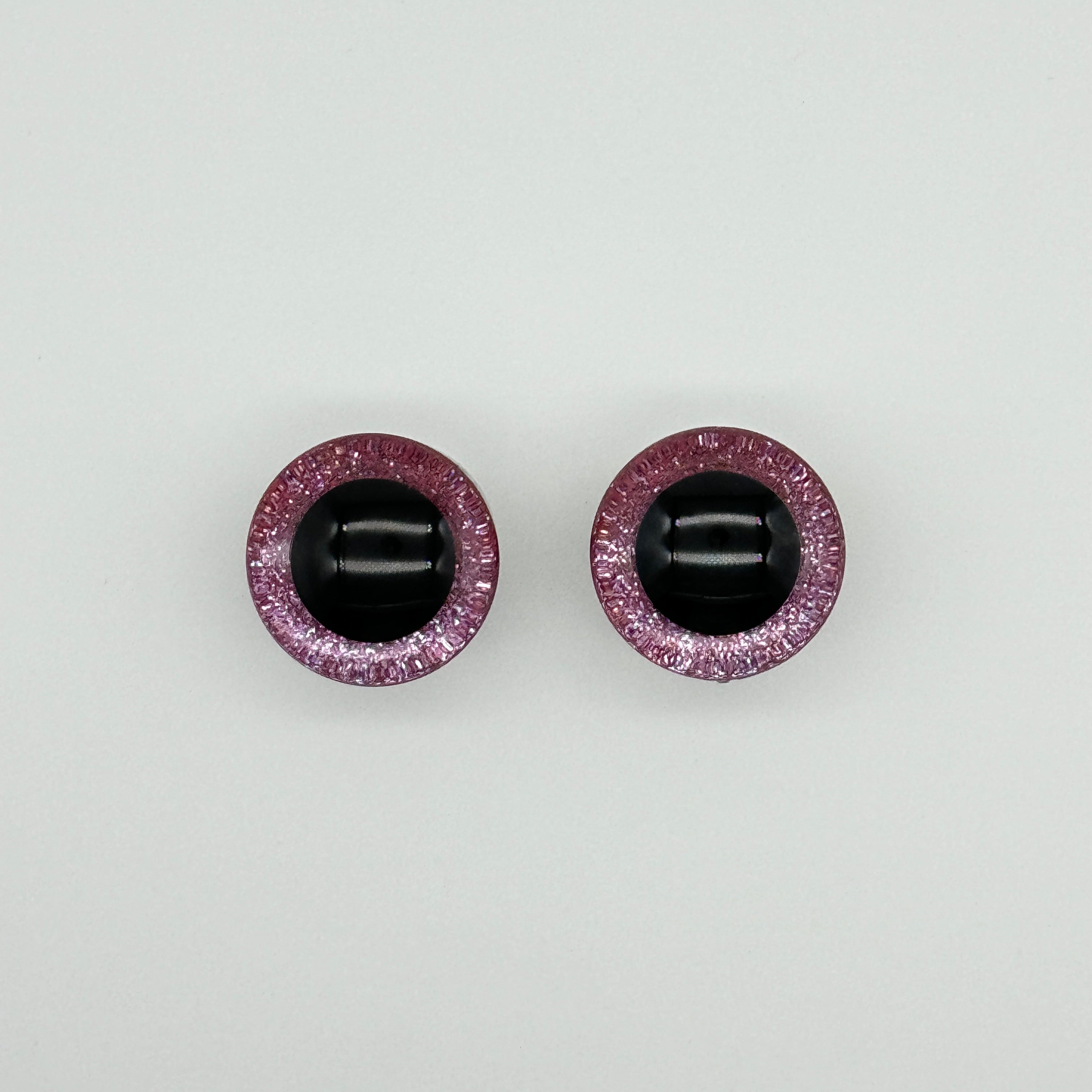 Eco-Friendly 3D Sparkle Eyes - Custom Colors (9-35mm) Glitter Safety Eyes Amigurumi