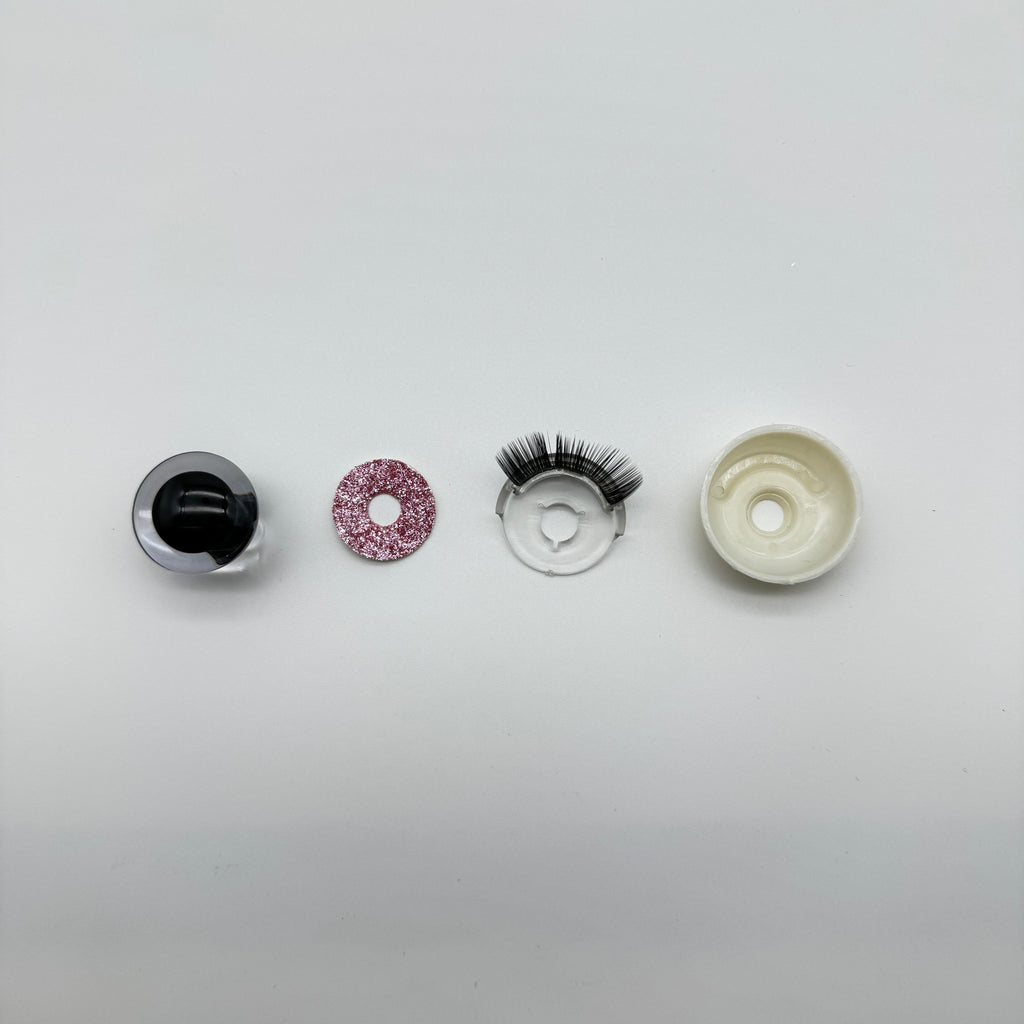 3D GLITTER EYE with Eyelash – Eco-Friendly, Burr-Free, Custom Sizes & Designs | EN71/REACH/RoHS Certified