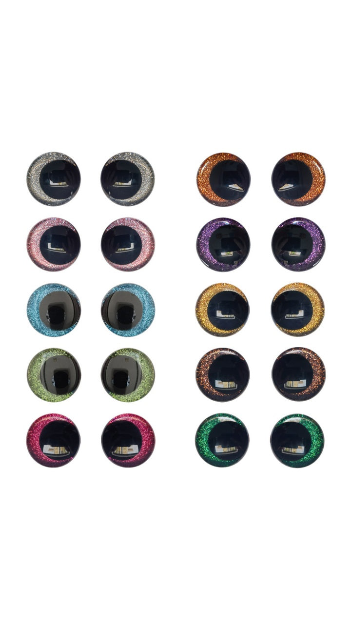 Wholesale Moon Doll Pupil Off-center Safety Eyes with Washers Clear Safety Eyes Amigurumi