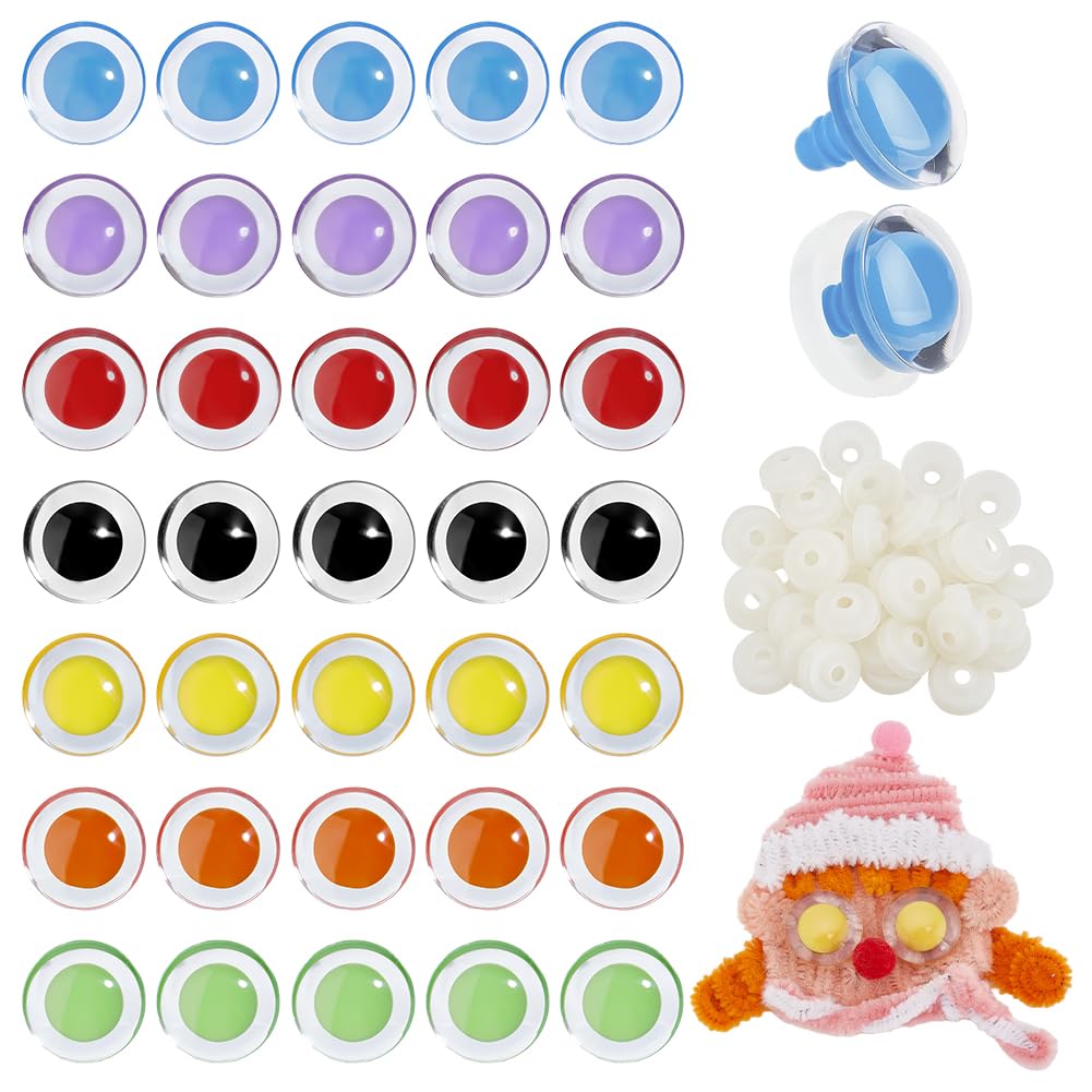 Colorful Pupil Moon Eye – Eco-Friendly, Burr-Free, Custom Sizes & Designs | EN71/REACH/RoHS Certified