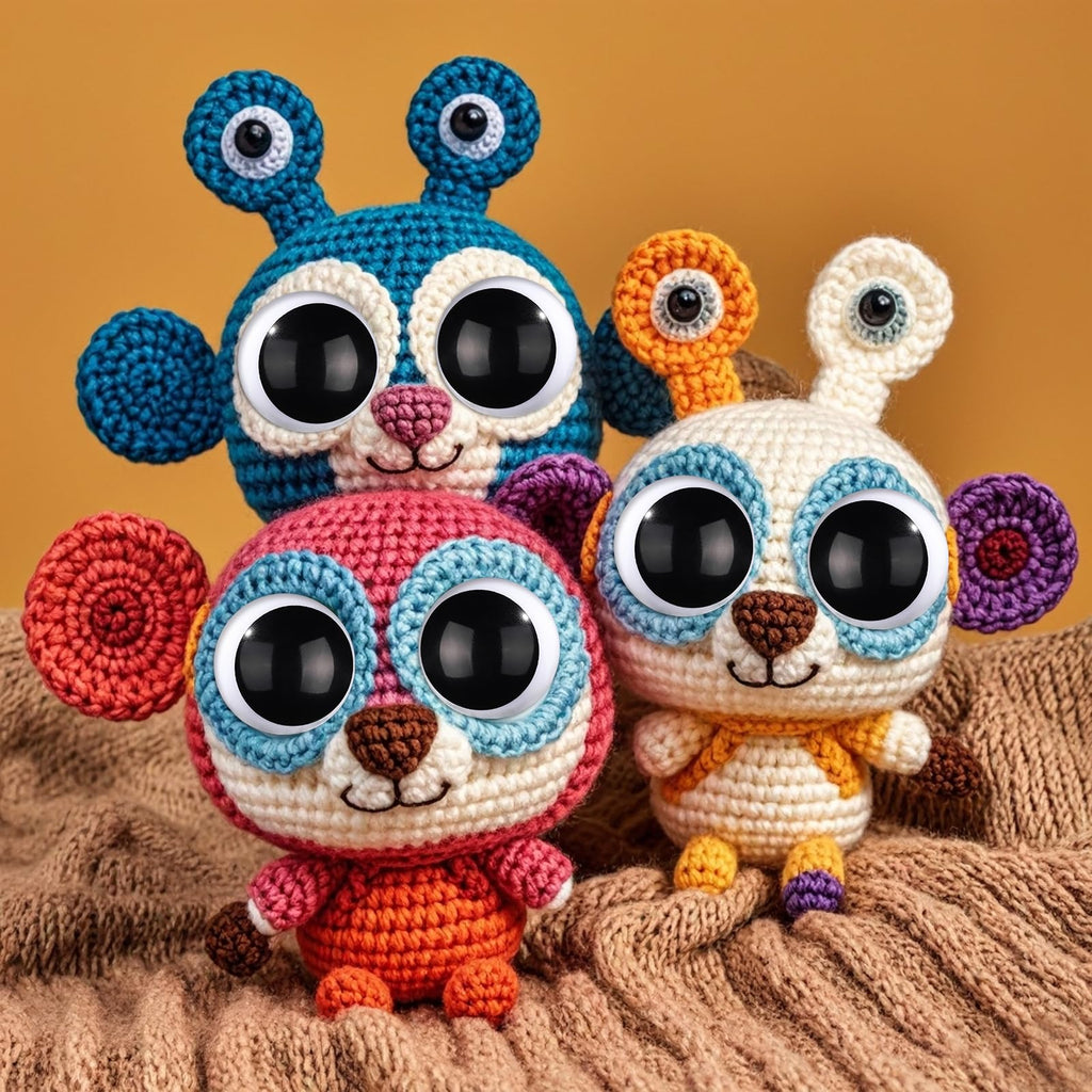 MOON PRINT BEAN SAFETY EYES – Eco-Friendly, Burr-Free | Custom Sizes & Designs | EN71/REACH/RoHS Certified