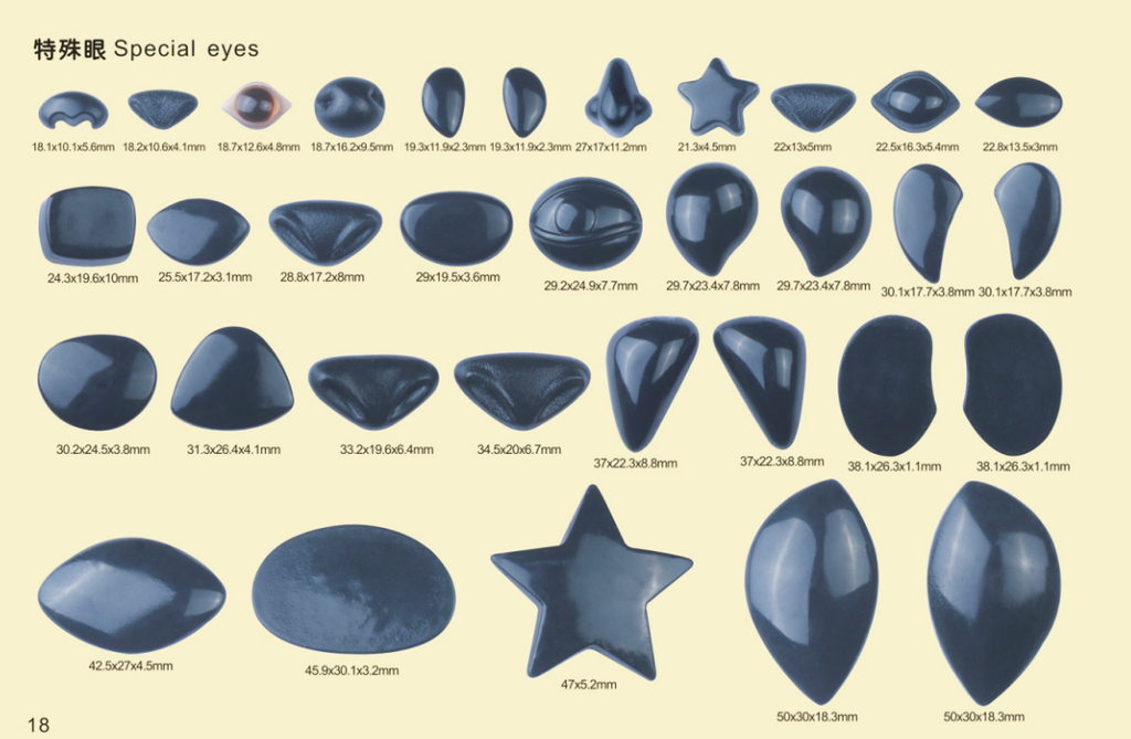 SPECIAL EYES for Toys – Eco-Friendly, Smooth, Vibrant Colors | Custom Sizes & Designs | EN71/REACH/RoHS Certified