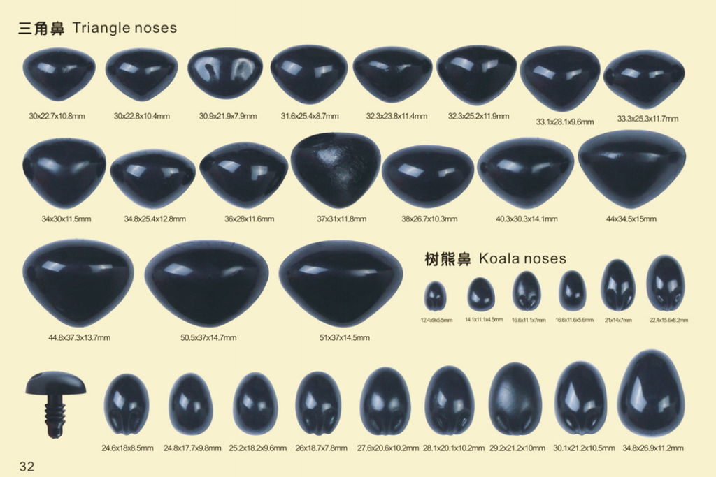 Eco-Friendly, High-Quality TRIANGLE NOSE for Toys - Custom Molds Available