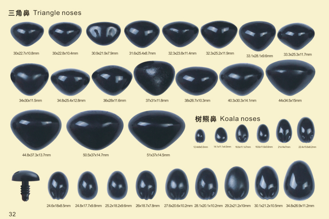 Eco-Friendly, High-Quality TRIANGLE NOSE for Toys - Custom Molds Available