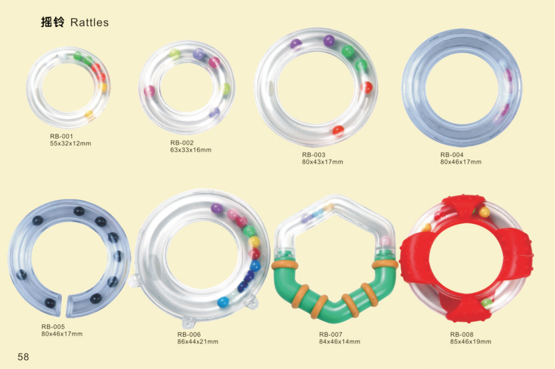 Eco-Friendly Baby Ring Rattle Toy - Smooth & High-Quality Rattle Ring