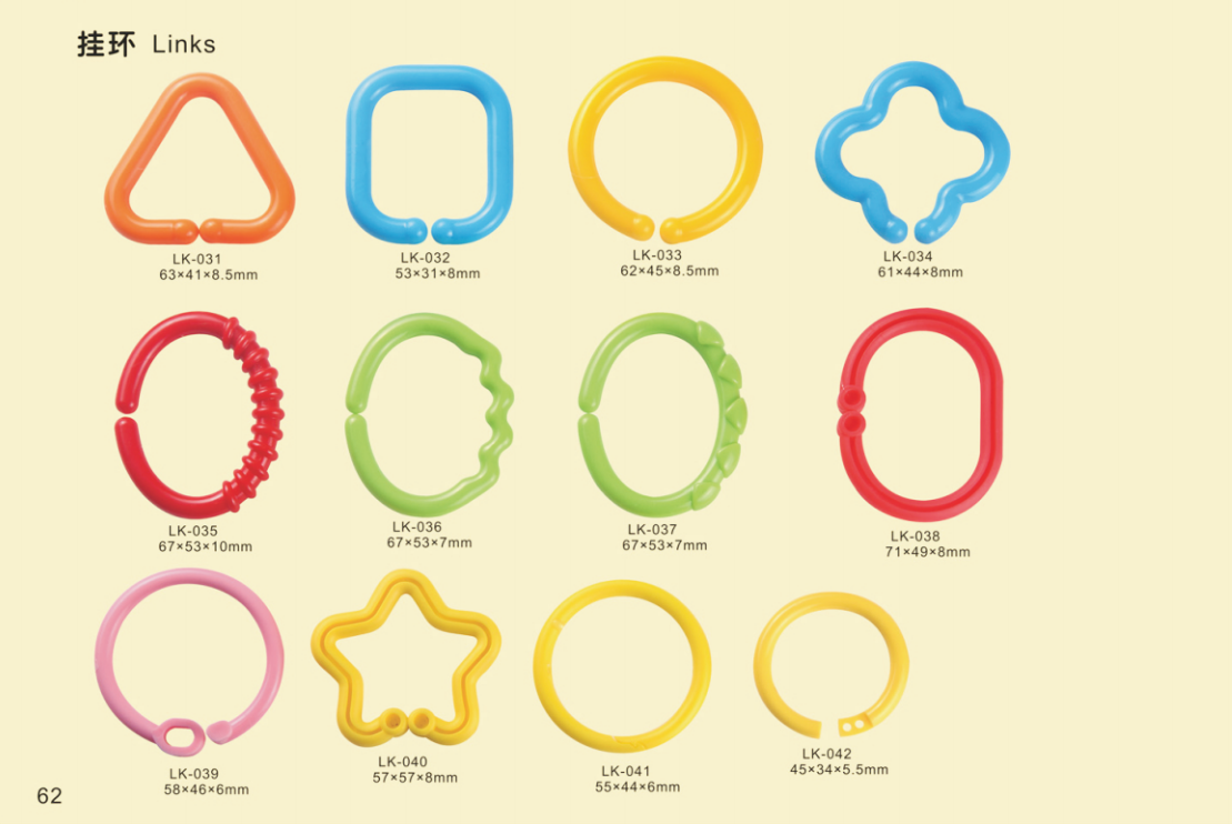 Eco-Friendly Baby Toy Links - EN71, REACH, RoHS Standard