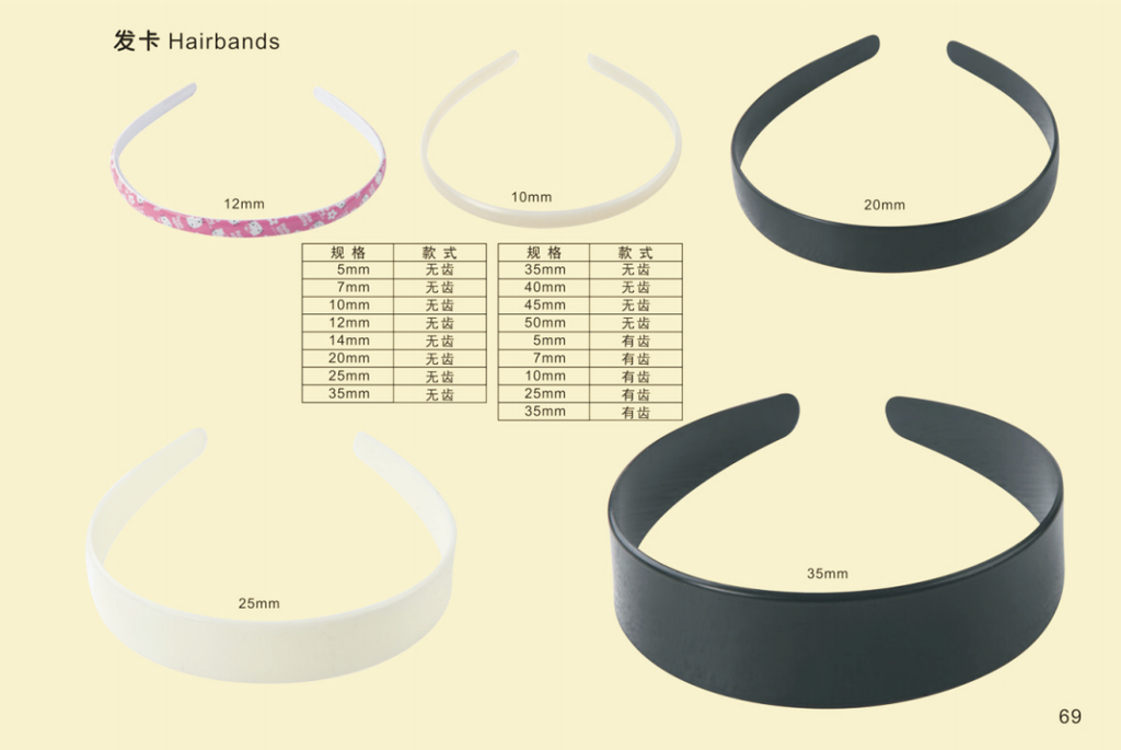 Eco-Friendly Plastic Hairbands | Smooth, Vibrant Colors | Custom Sizes & Designs