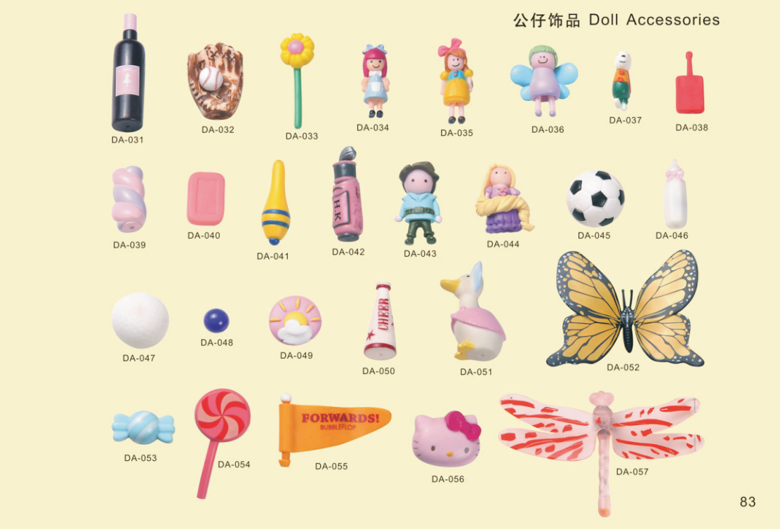 DOLL ACCESSORIES – Eco-Friendly, Burr-Free, Custom Moldable | EN71/REACH/RoHS Certified